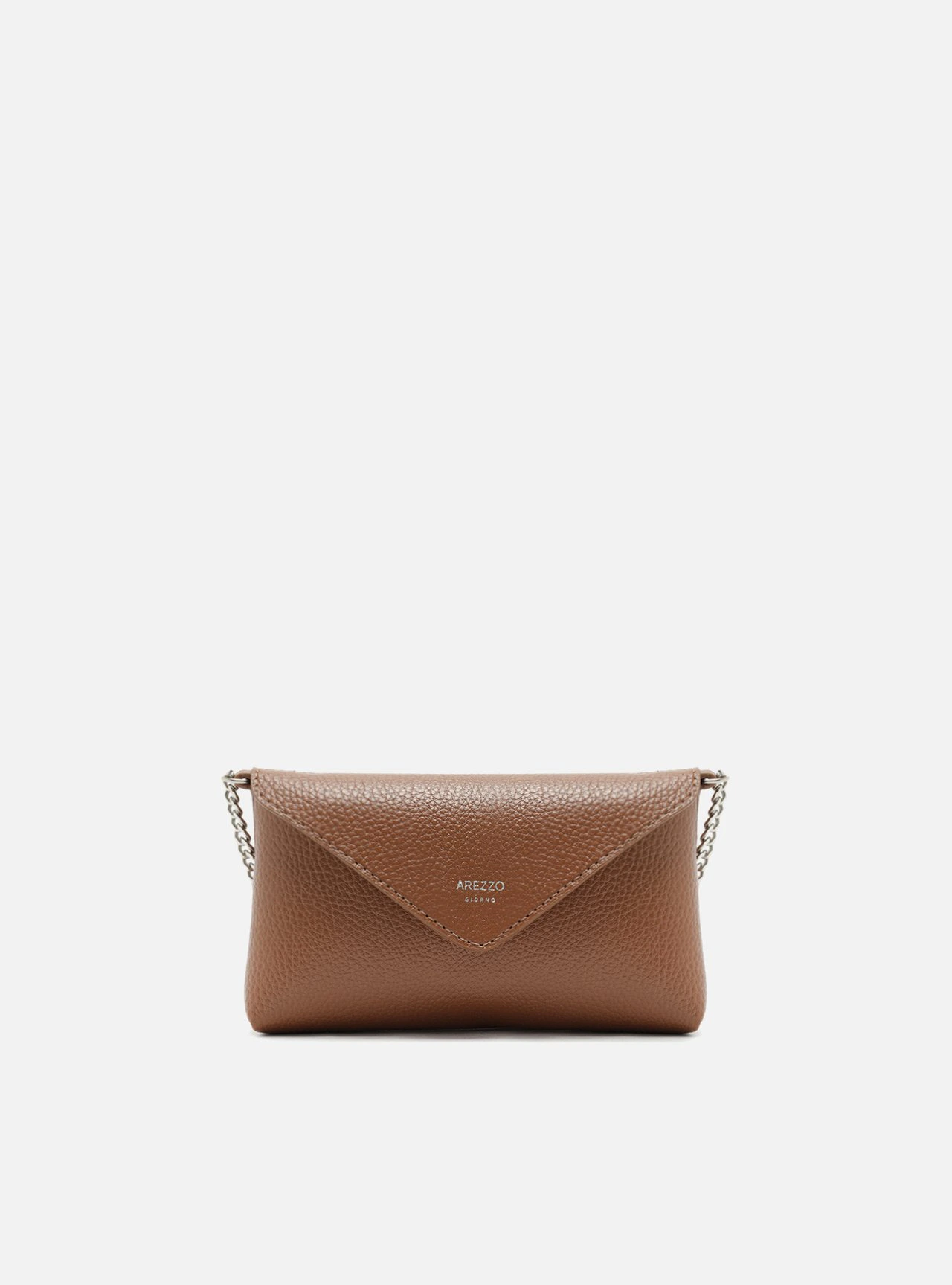 Bolsa Tiracolo Marrom Clara Giorno Pequena Envelope