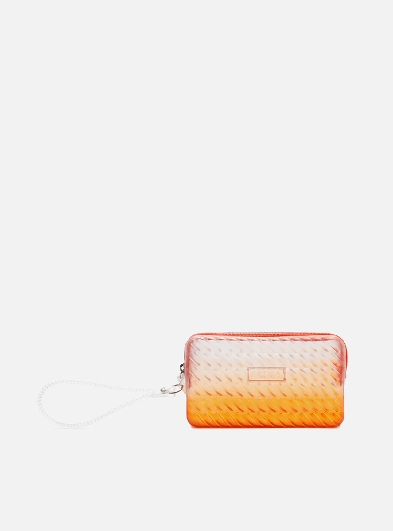 Bolsa Clutch Laranja Pequena Vinil Brizza