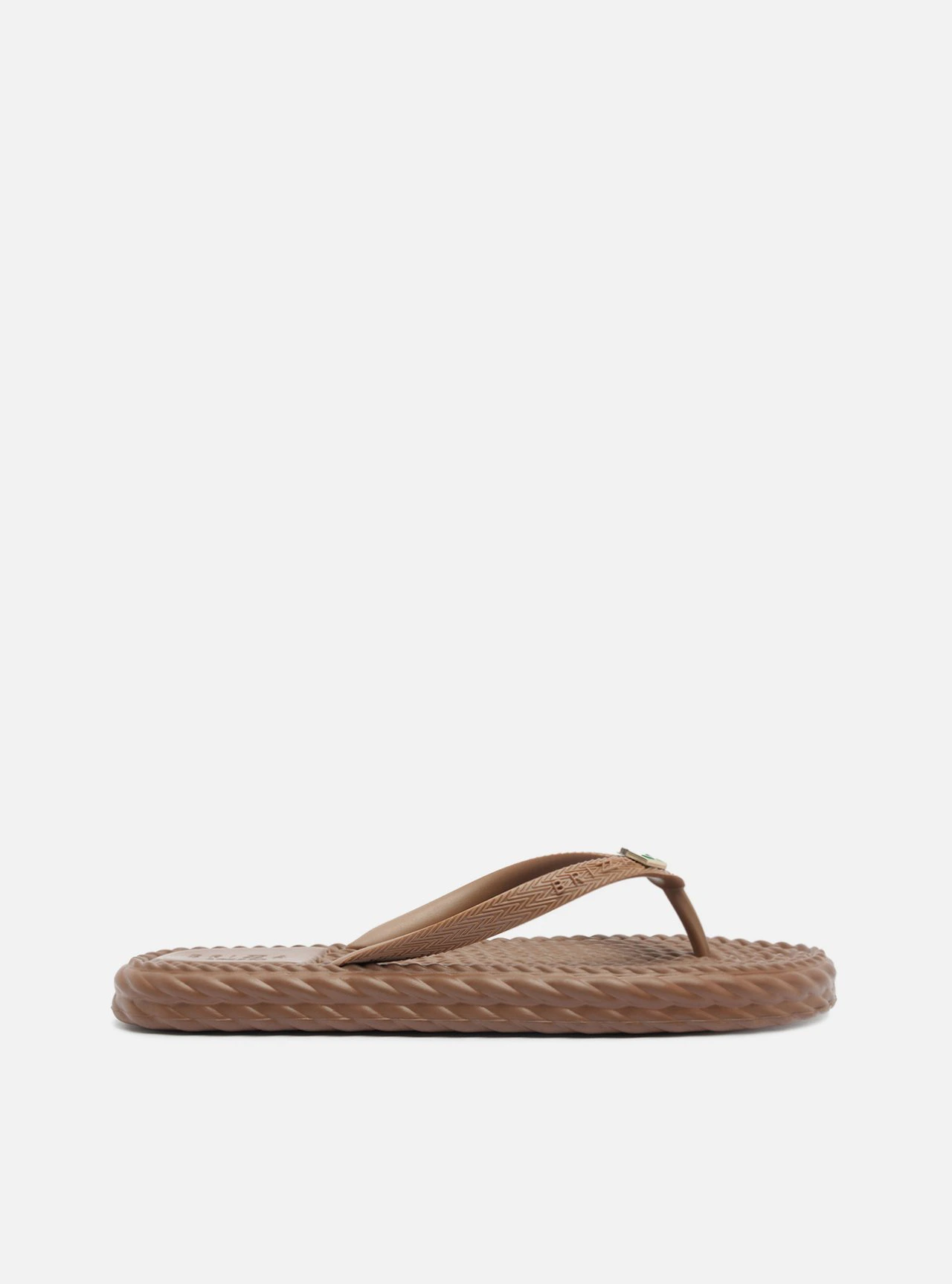 Chinelo de Dedo Marrom Flatform Brizza