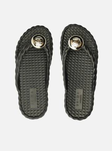 Chinelo de Dedo Preto Marrocos Brizza
