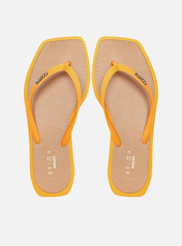 Chinelo de Dedo Laranja Square Recouro Brizza