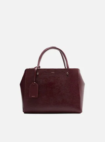 Bolsa Tote Vermelha Couro Bella Média
