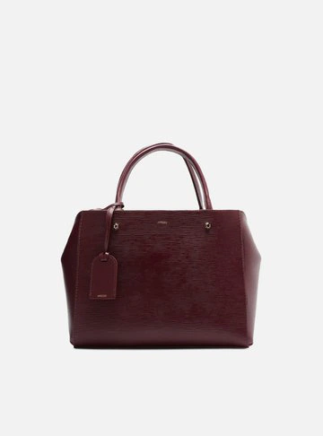 Bolsa Tote Vermelha Couro Bella Média