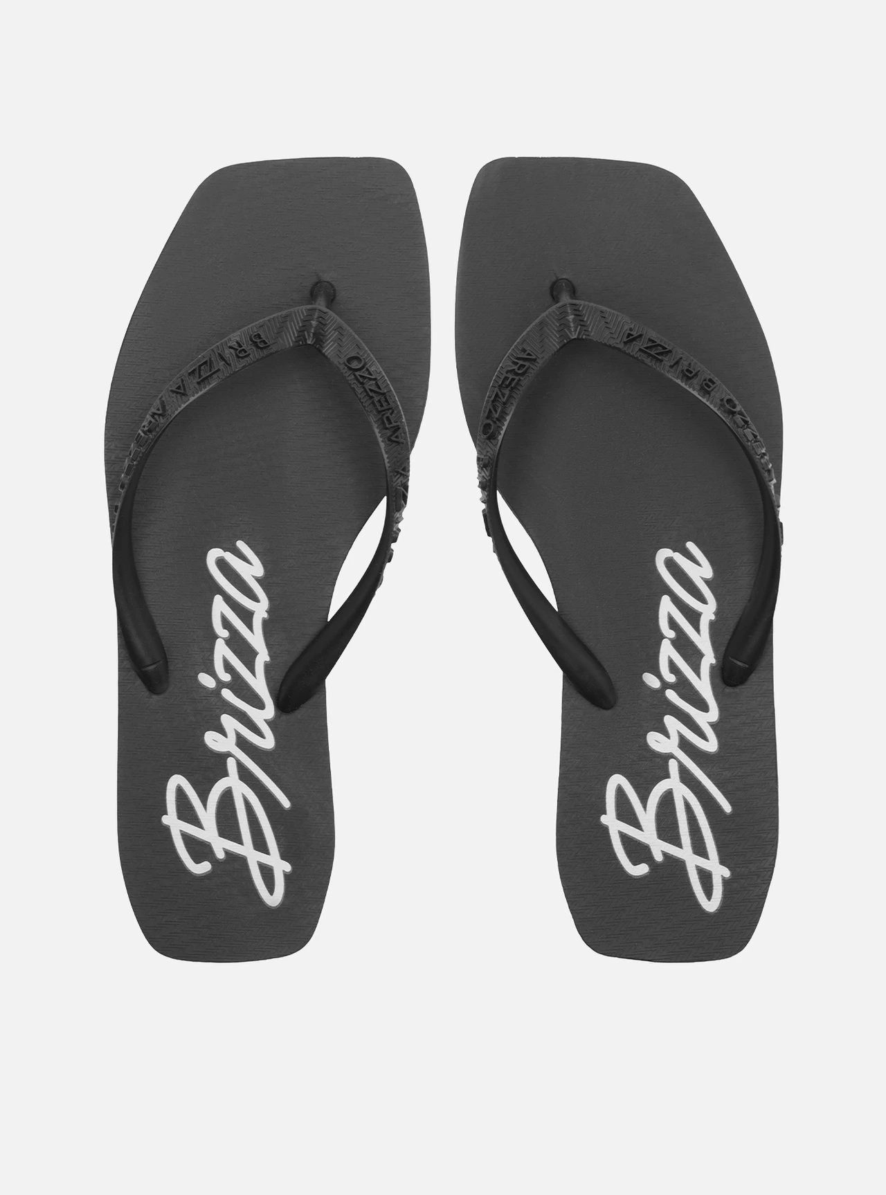 Chinelo de Dedo Preto Flatform Brizza