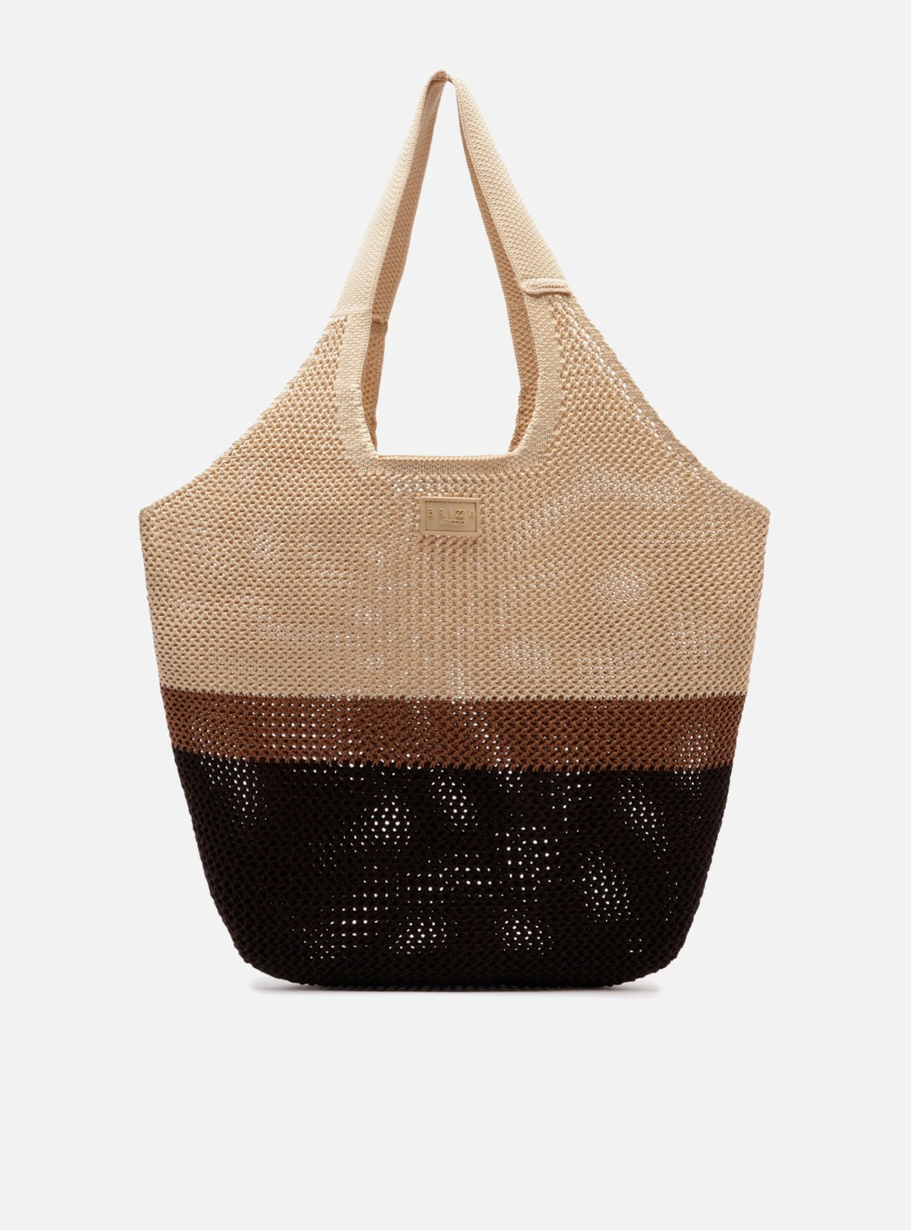 Bolsa Shopping Multineutra Knit Grande Brizza