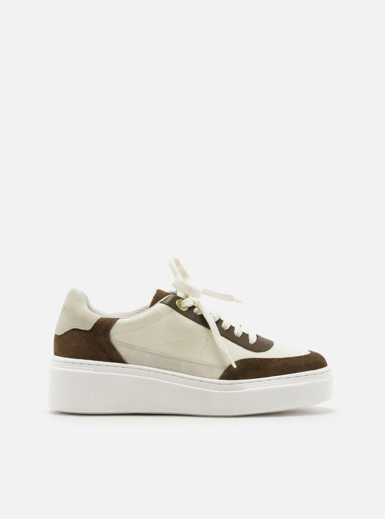 Tênis Multicolorido Flatform Amarração Multimaterial