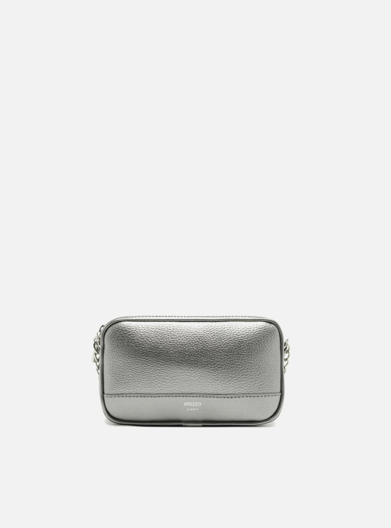 Bolsa Tiracolo Prata Pequena Corrente Basic