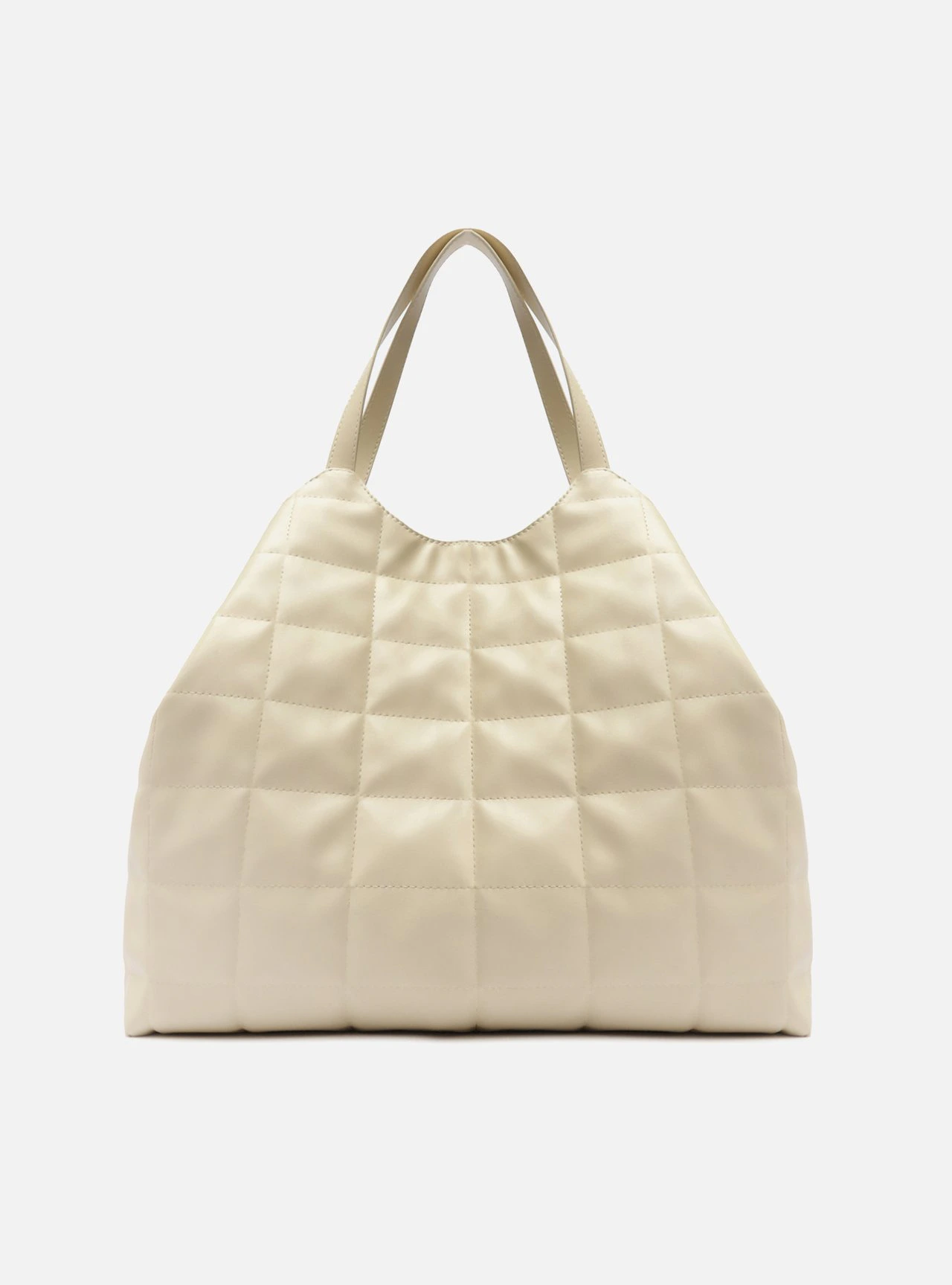 Bolsa Shopping Branca Grande Matelassê