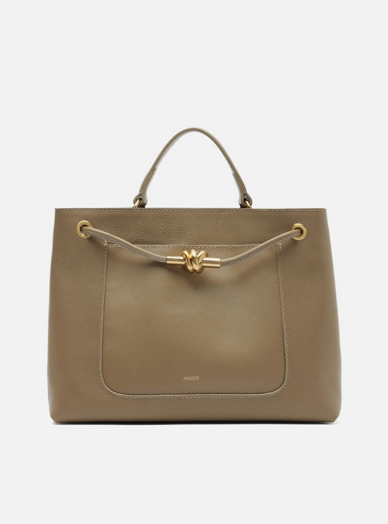 Bolsa Tote Cinza Couro Helena Grande