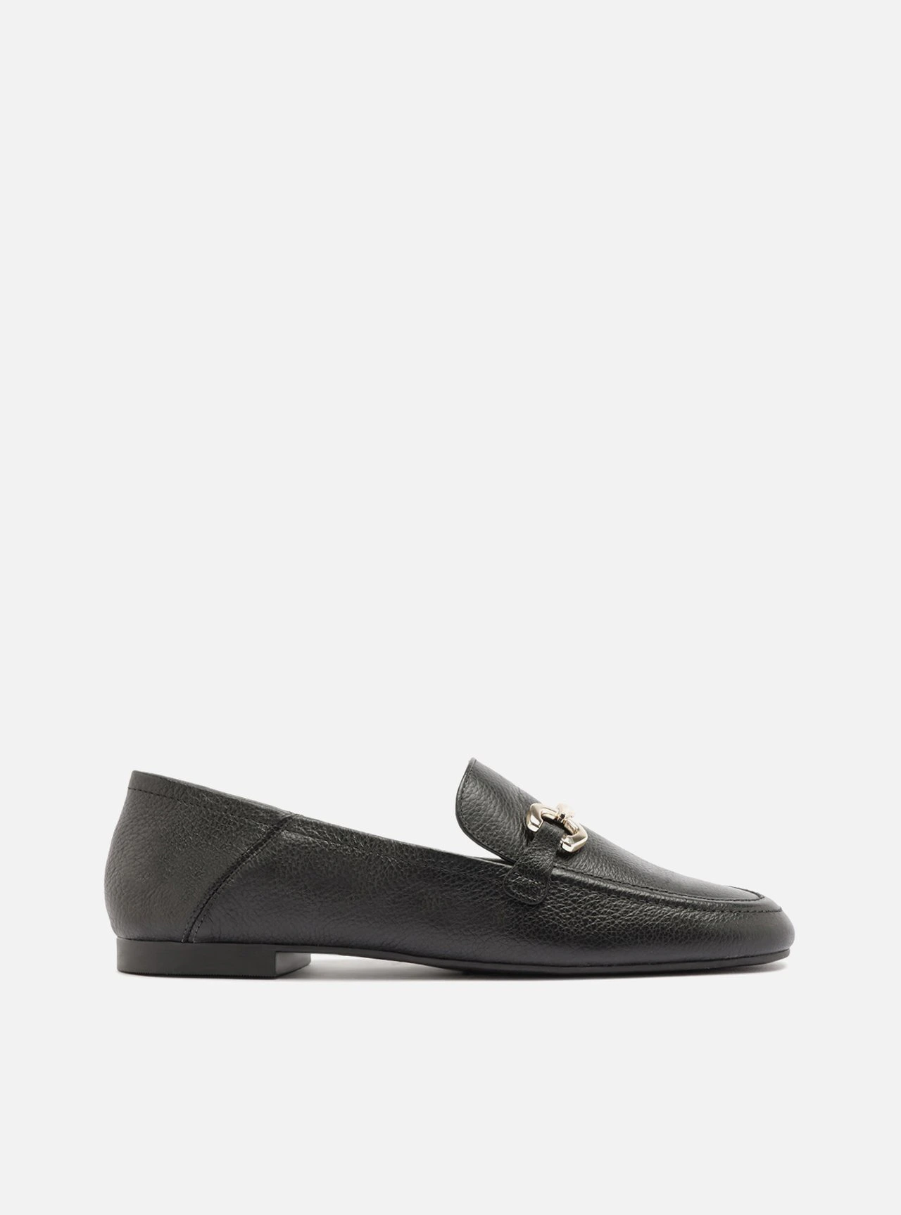 Mocassim Preto Couro Luma
