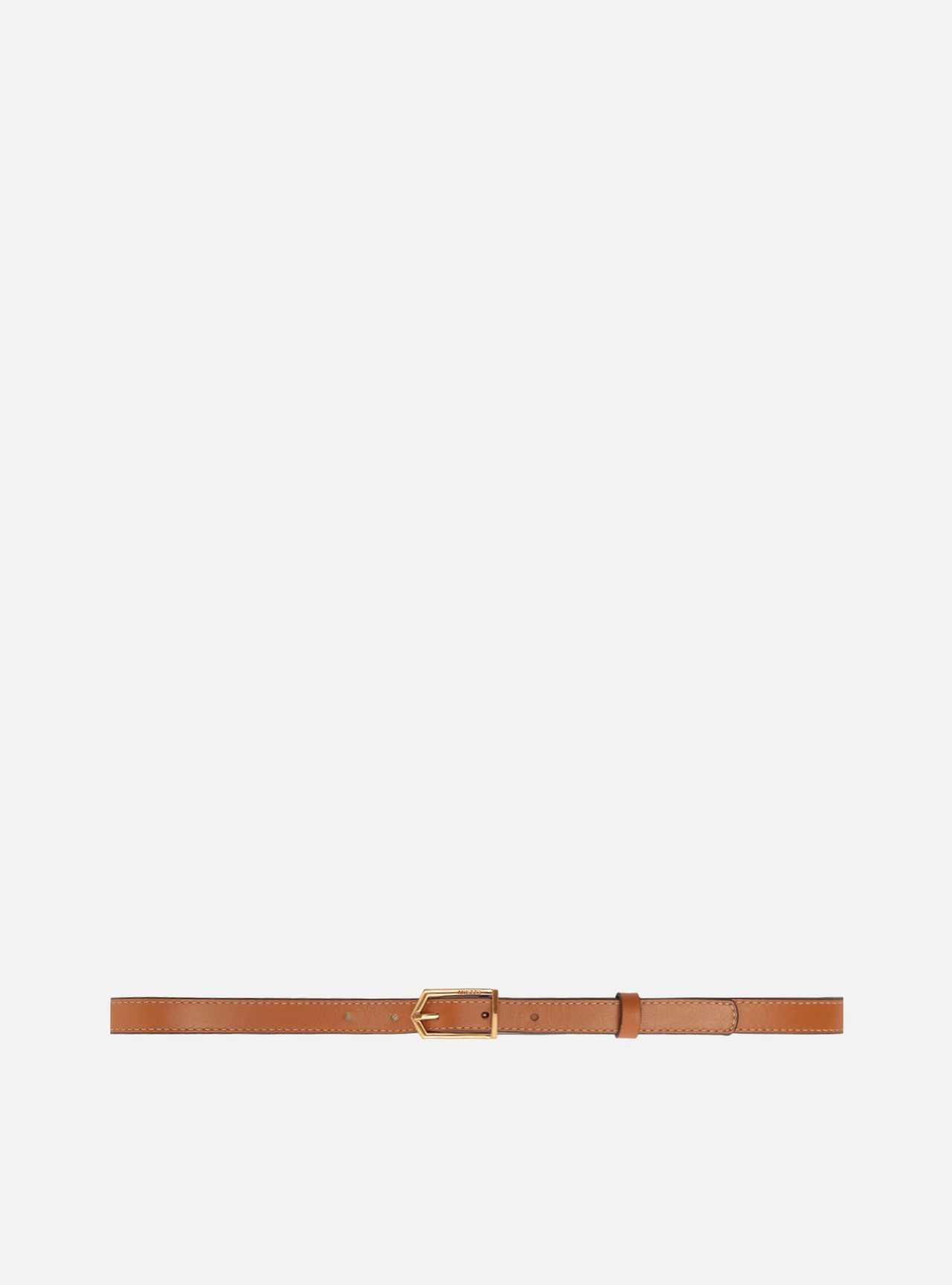 Cinto Cintura Marrom Couro Fivela Dourado