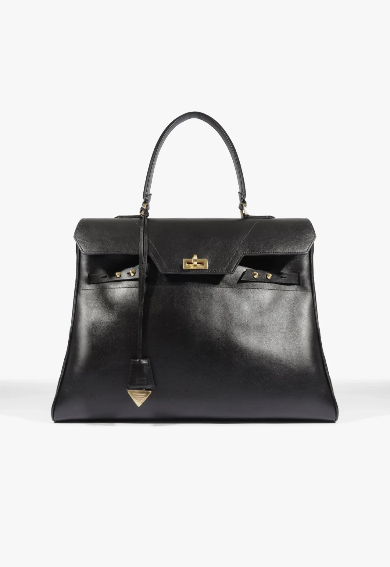Bolsa Hailey Grande Couro Preta