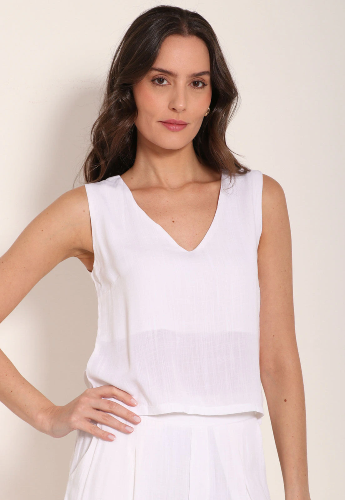 Regata Viscose Nassau Decote V Basic