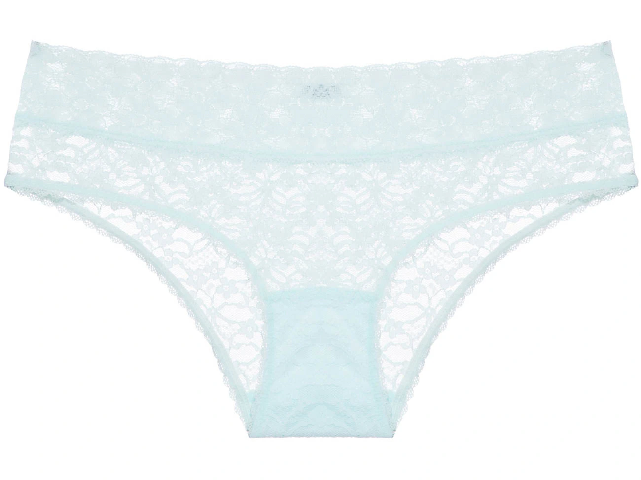 Calcinha Caleçon Renda Sweet Lace Azul Nuvem