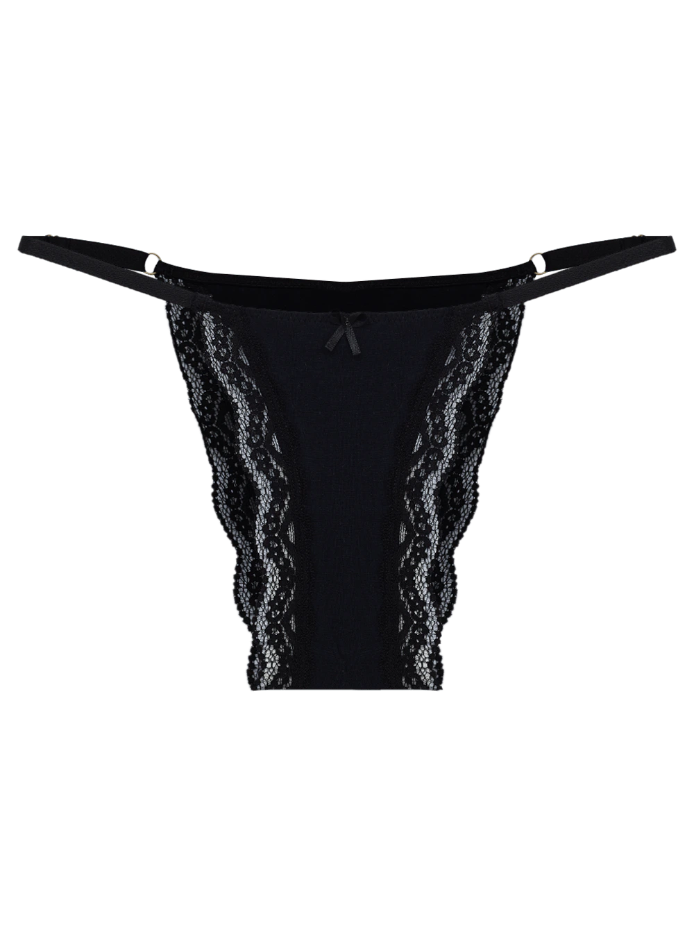 Calcinha String Regular Back Microfibra Pop Colors Preto