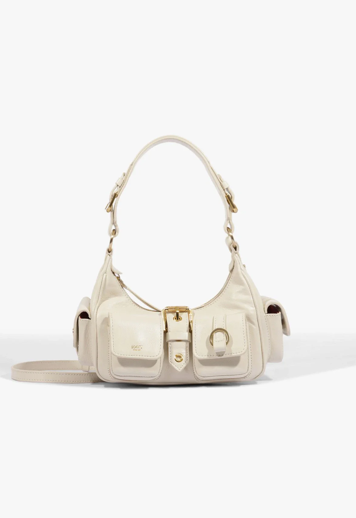 Bolsa Hobo Mini Lilo Média Couro Branca