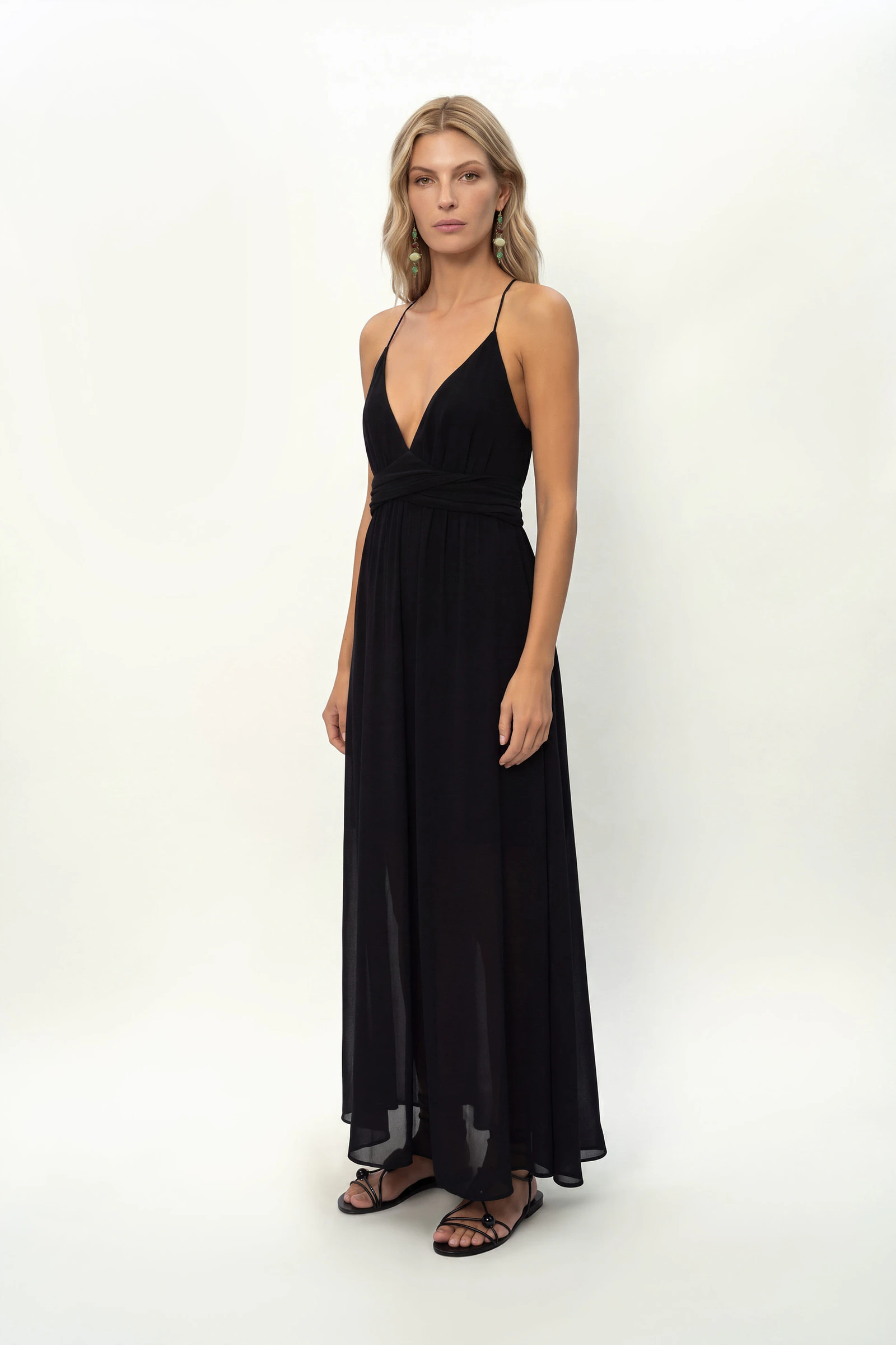 Vestido Midi Ggt Costa Metais