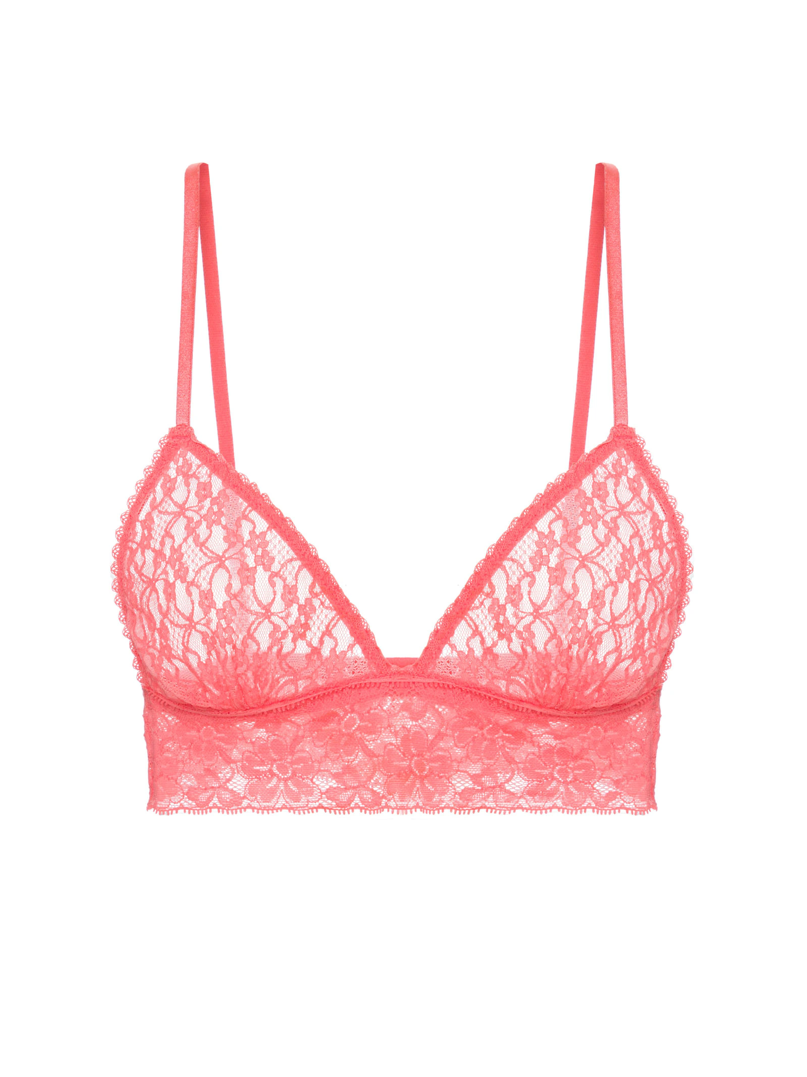 Sutiã Triângulo Renda Sweet Lace Coral