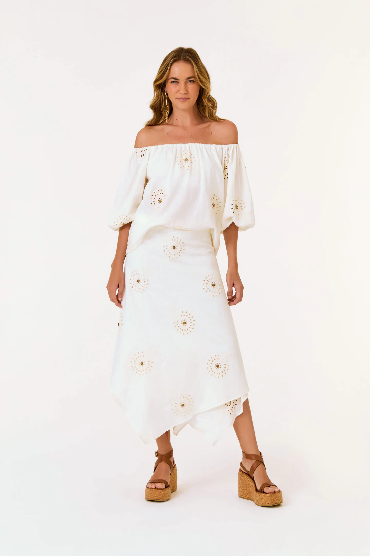 Saia Midi Laise Tachas