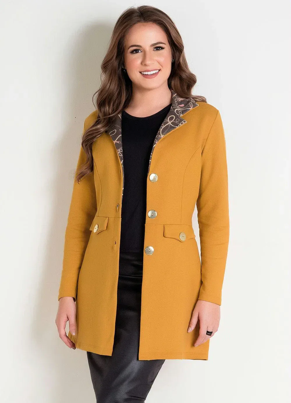 Rosalie - Sobretudo Amarelo Queimado