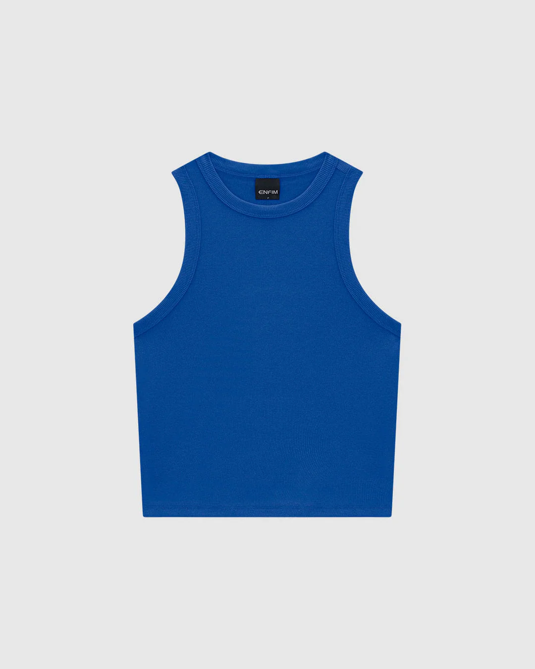 Regata Feminina Decote Halter Neck Em Ribana - ENFIM