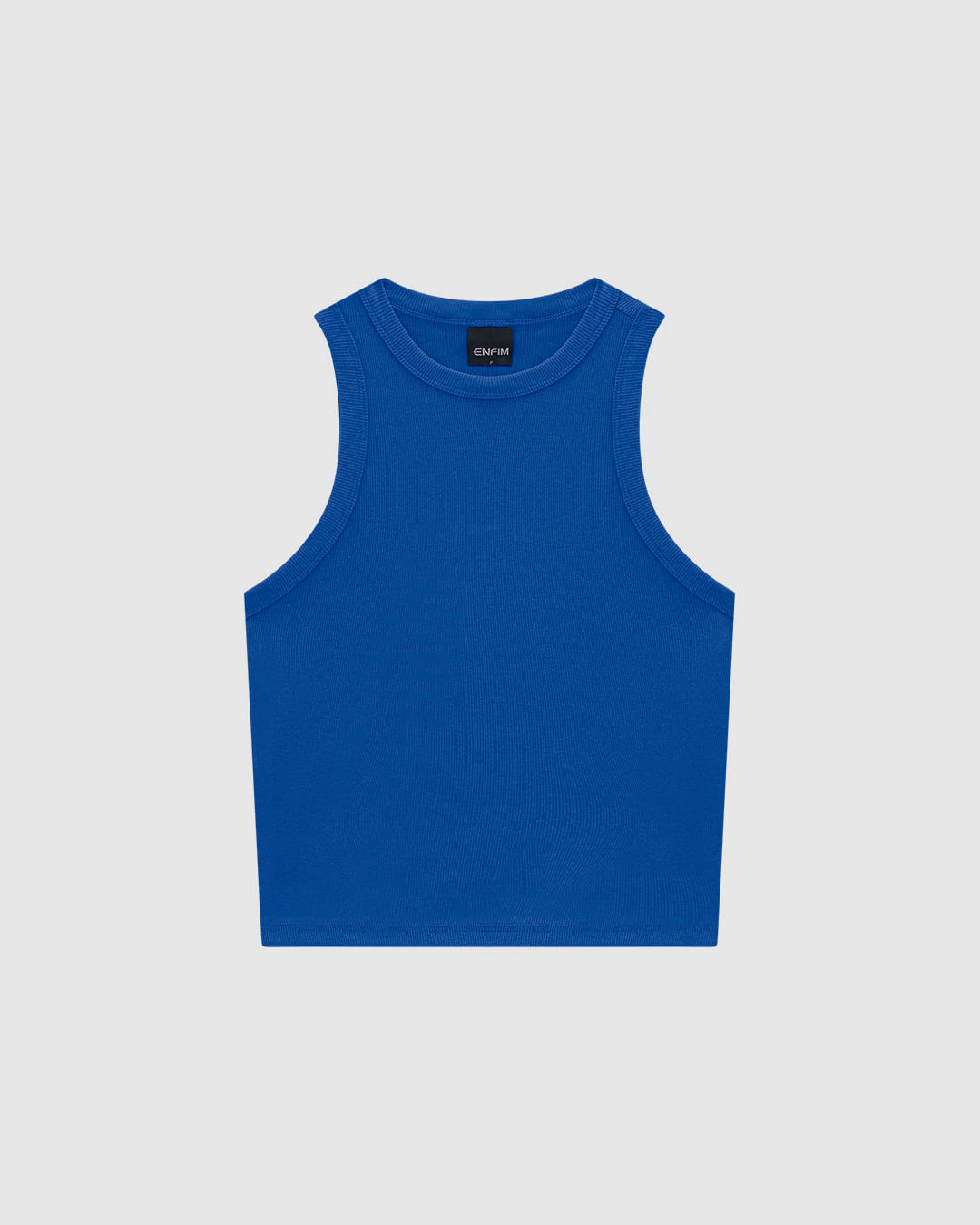 Regata Feminina Decote Halter Neck Em Ribana - ENFIM