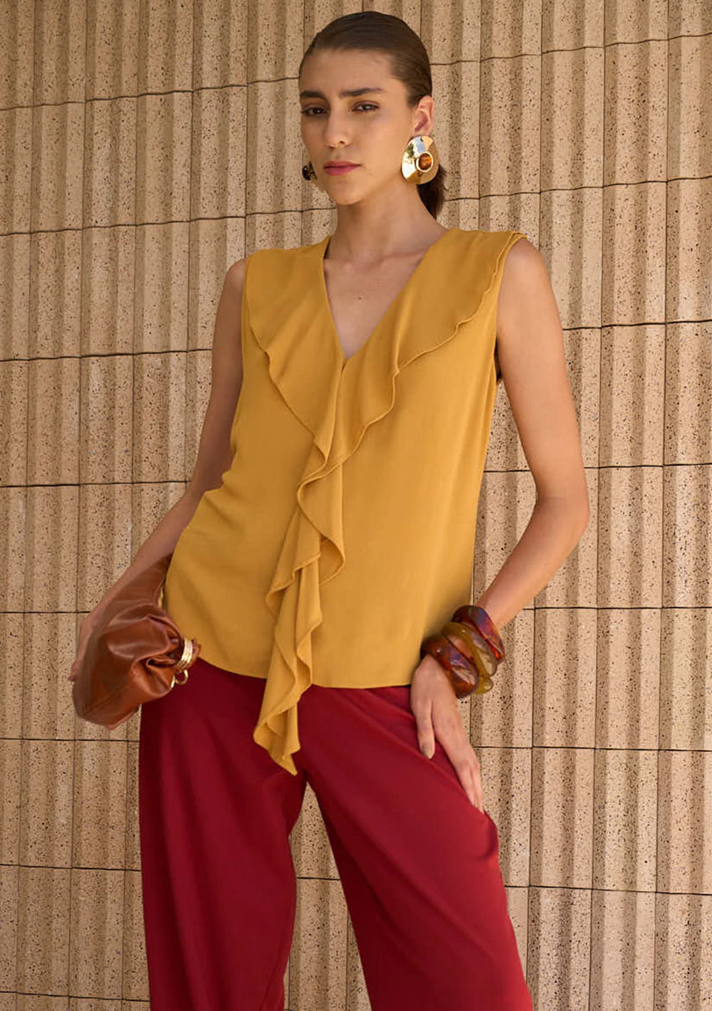 Regata Solta Carmine Amarelo