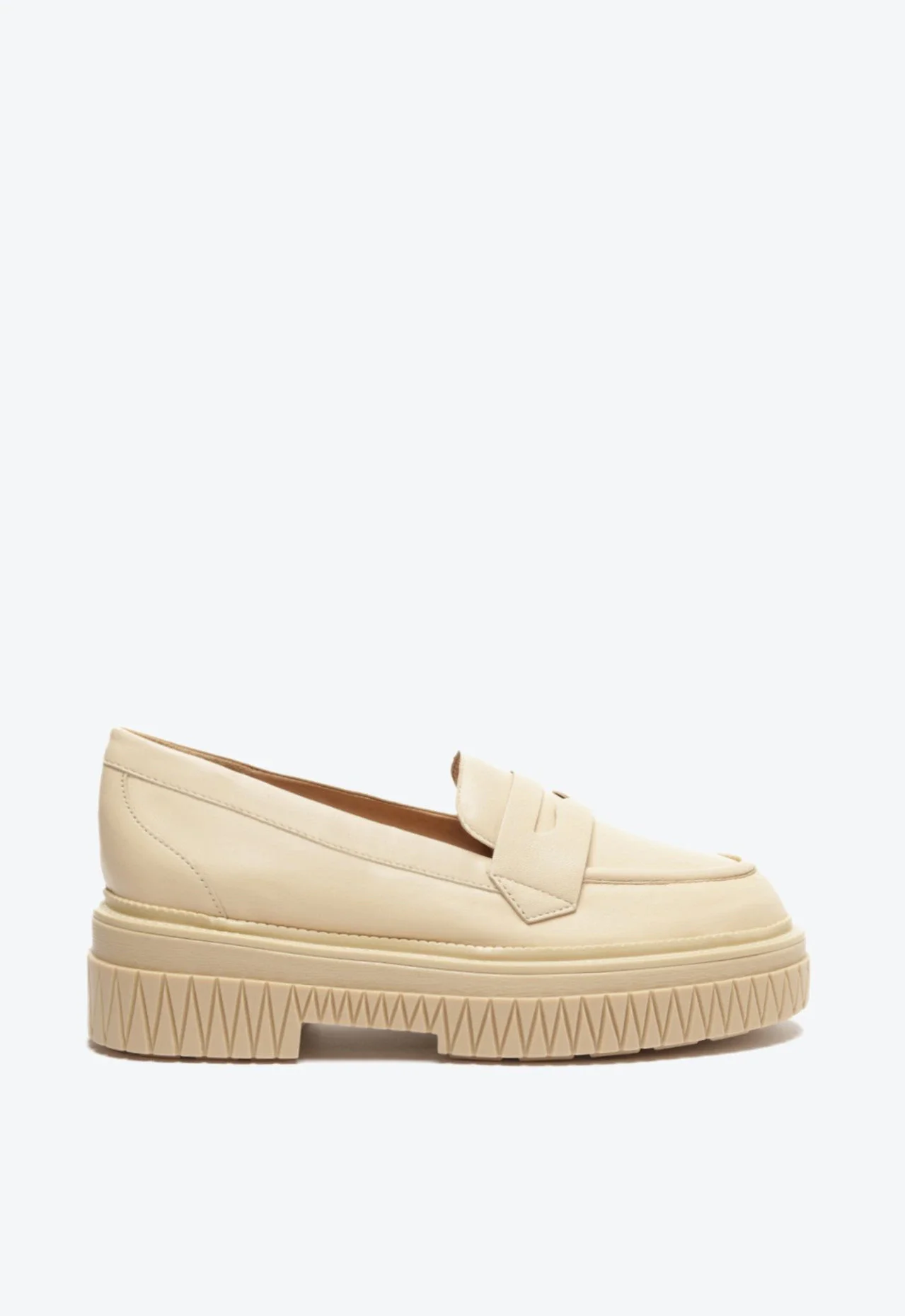 Mocassim Viola Couro Branco