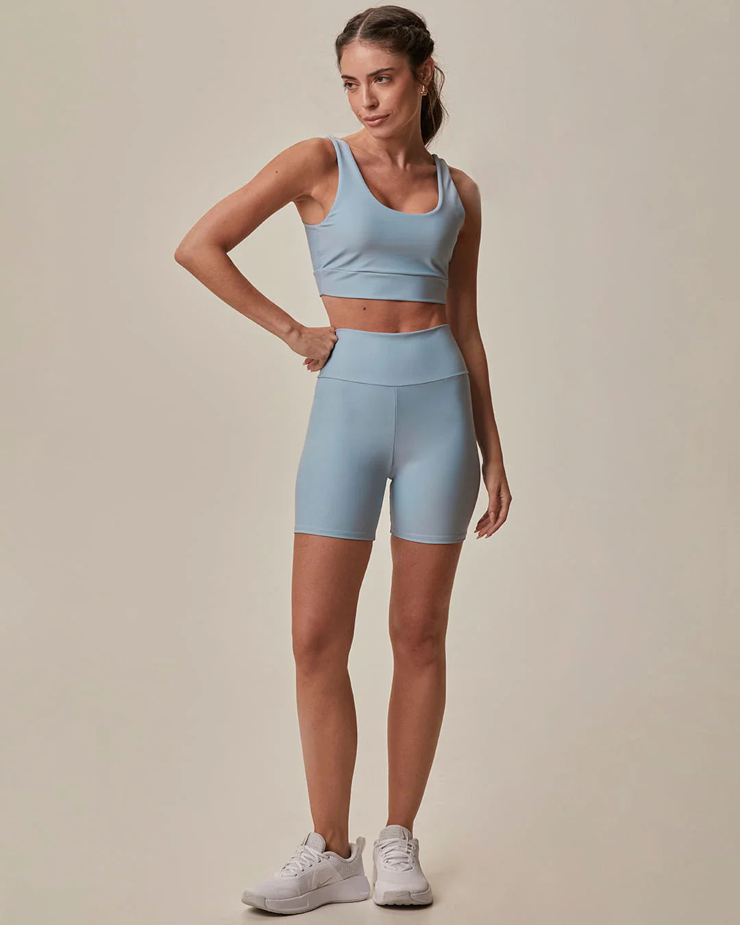 Shorts Esportivo Feminino Bolso Costas Em Malha Dry E Proteção UV50+ Malwee Active