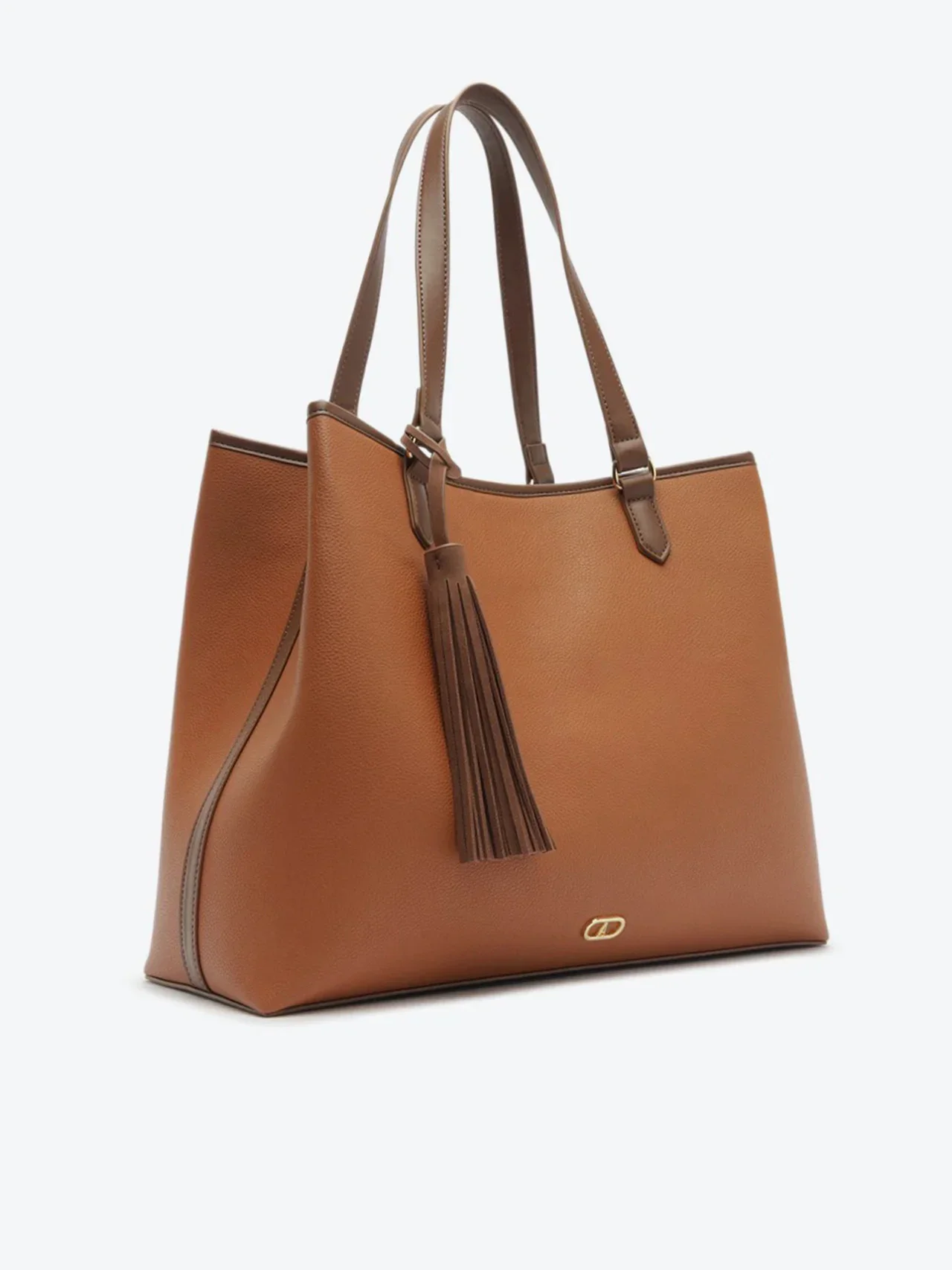 Bolsa Shopping Grande Tassel Marrom