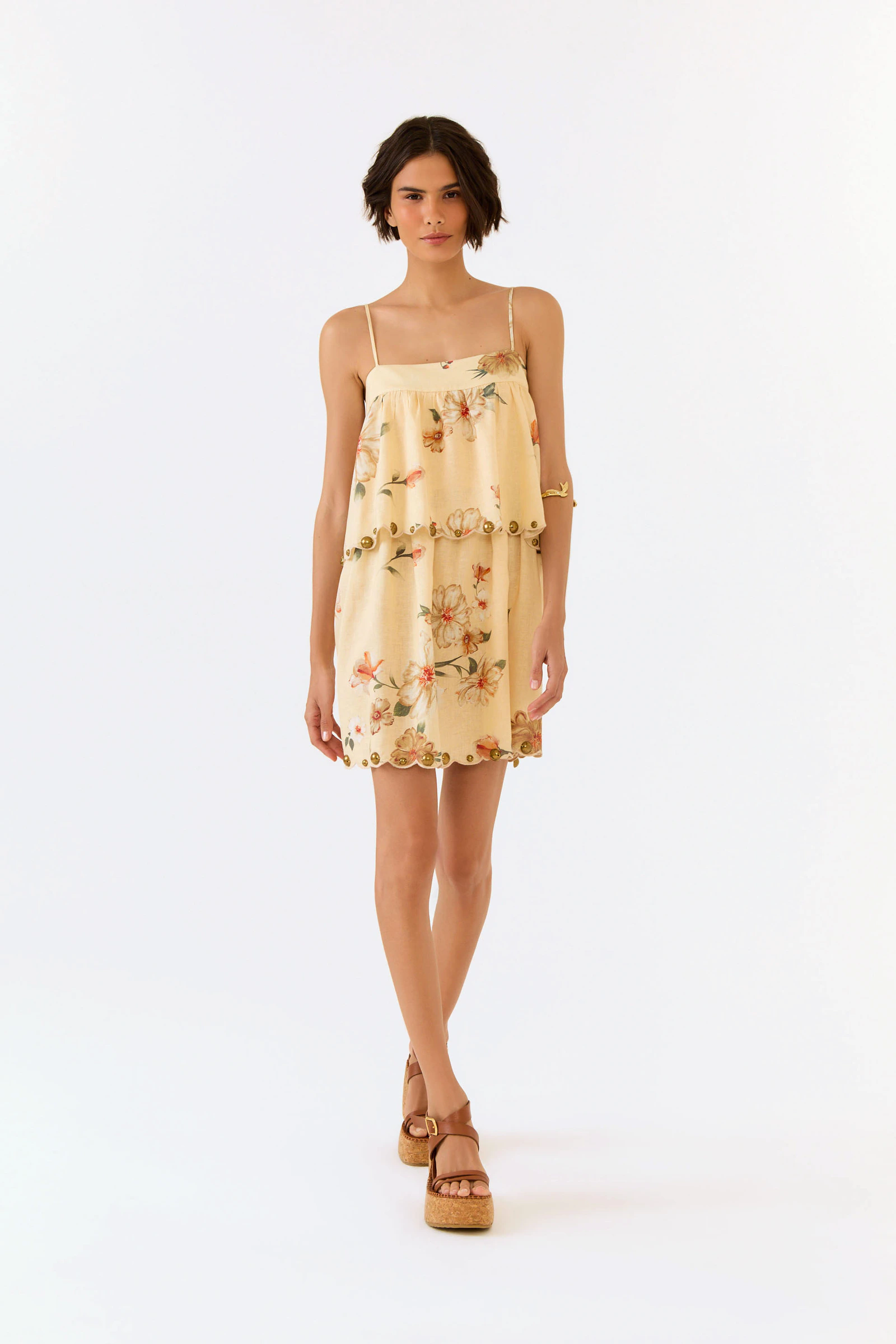 Vestido Curto Estampa Poppy