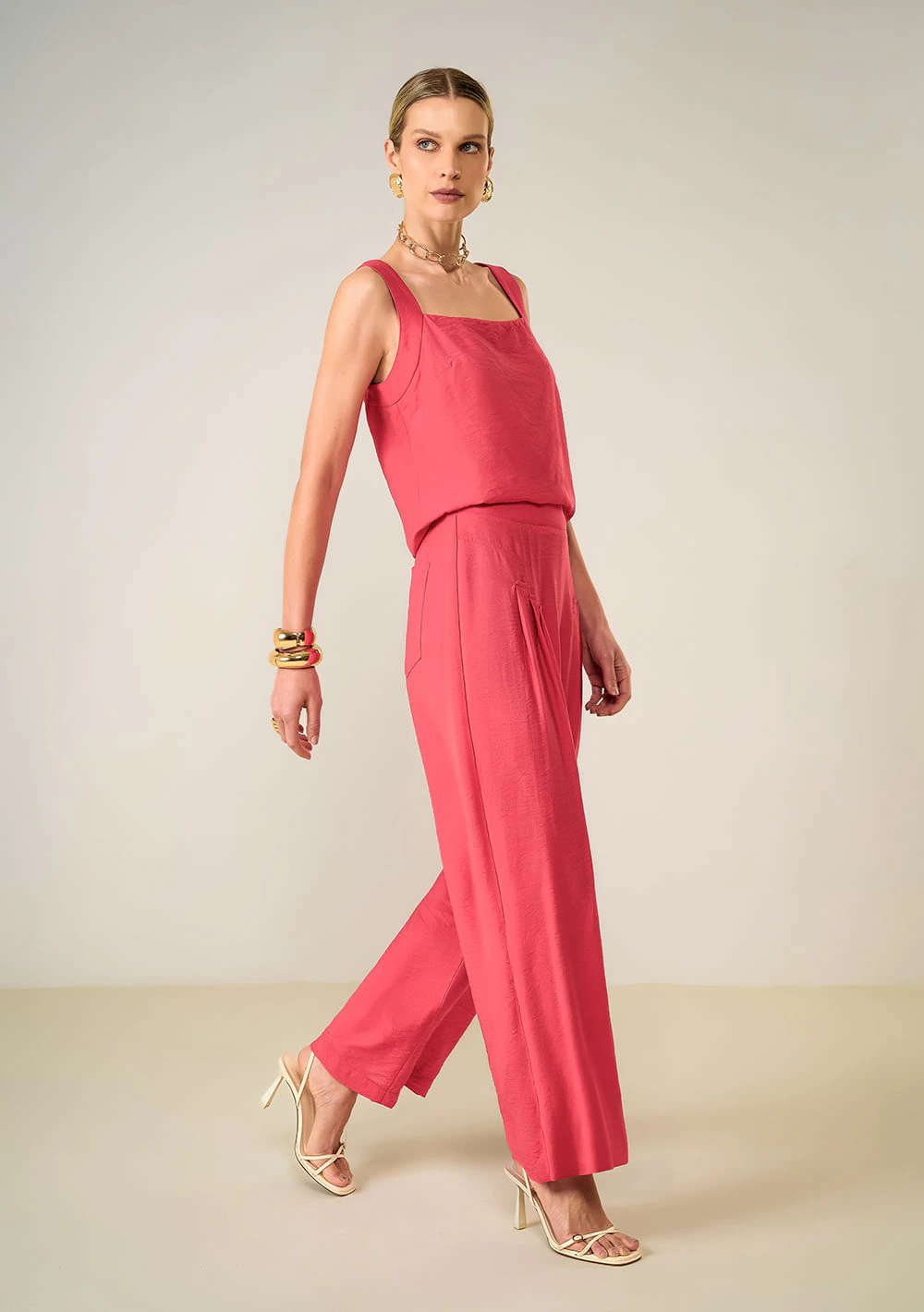 Calça Maria.Valentina Reta Alta Vermelho
