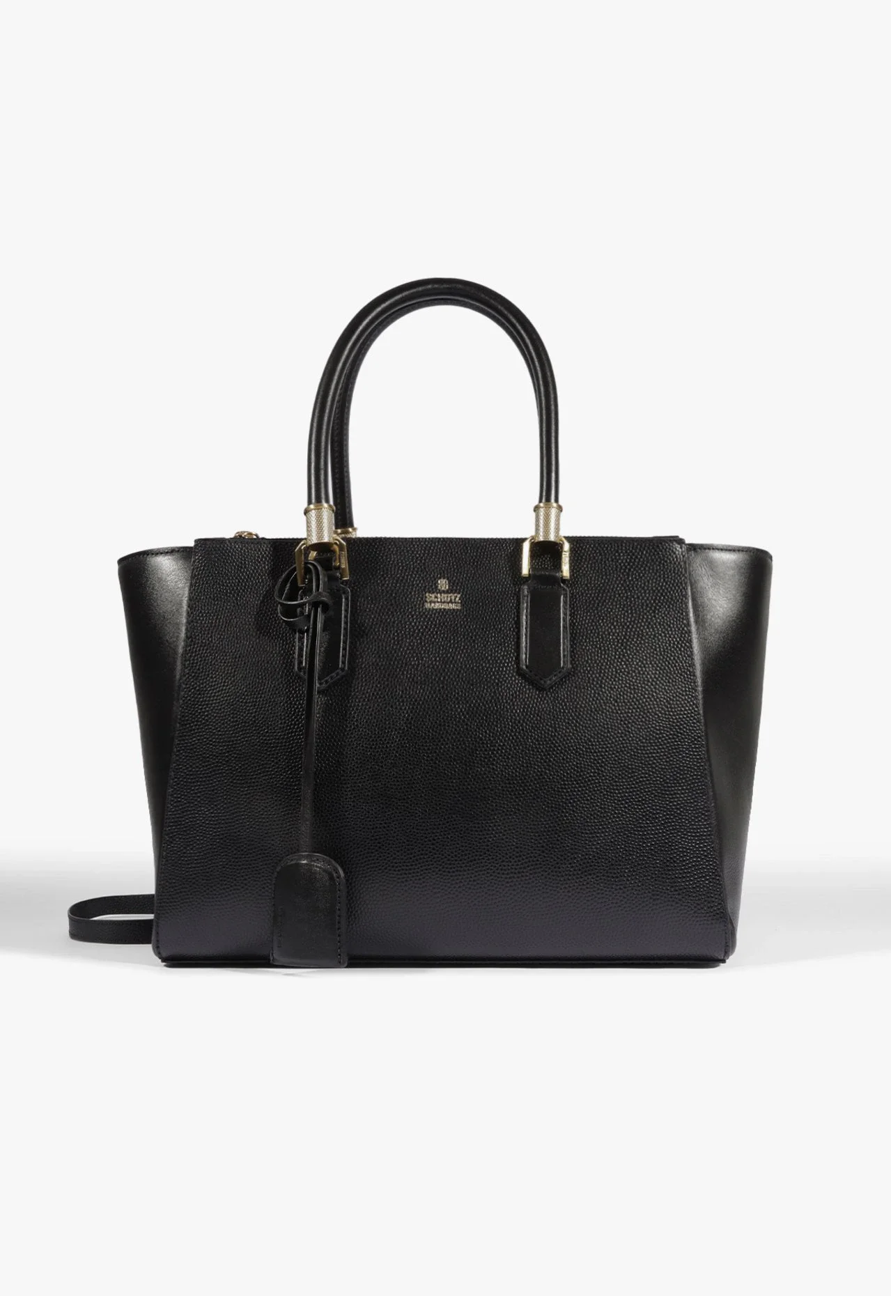 Bolsa Tote Grande Lauren Couro Preta