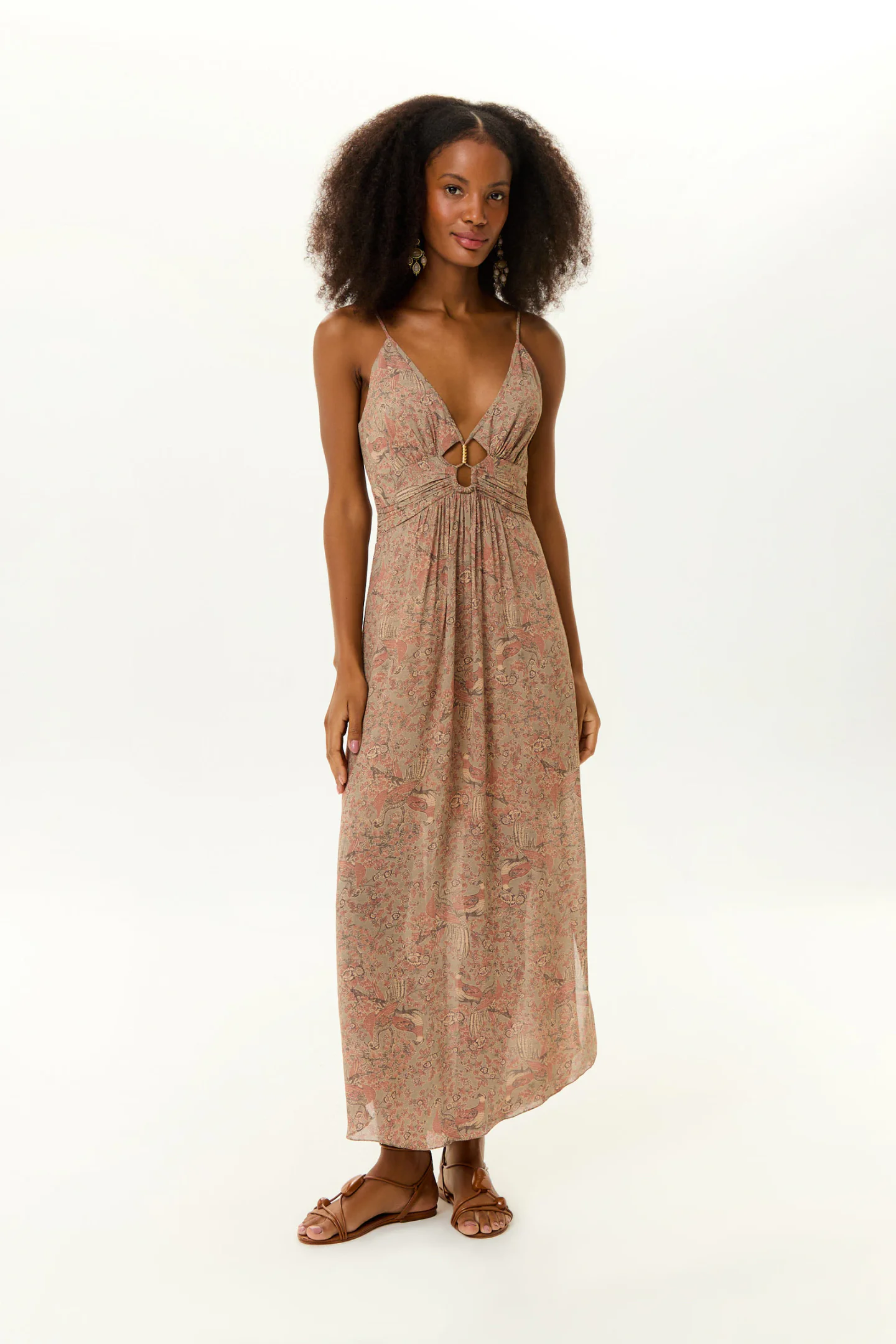 Vestido Midi Ggt Estampa Condor