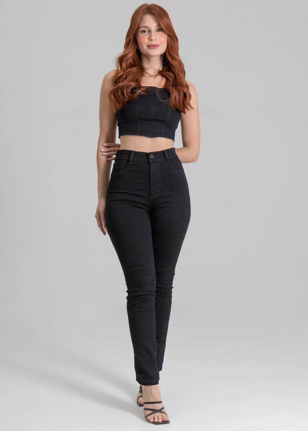 Calça Sarja Sawary Hot Pants - 263832 PRETO
