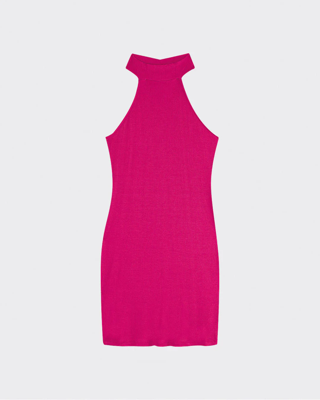 Vestido Justo Feminino Frente Única Em Malha Canelada De Viscose - ENFIM
