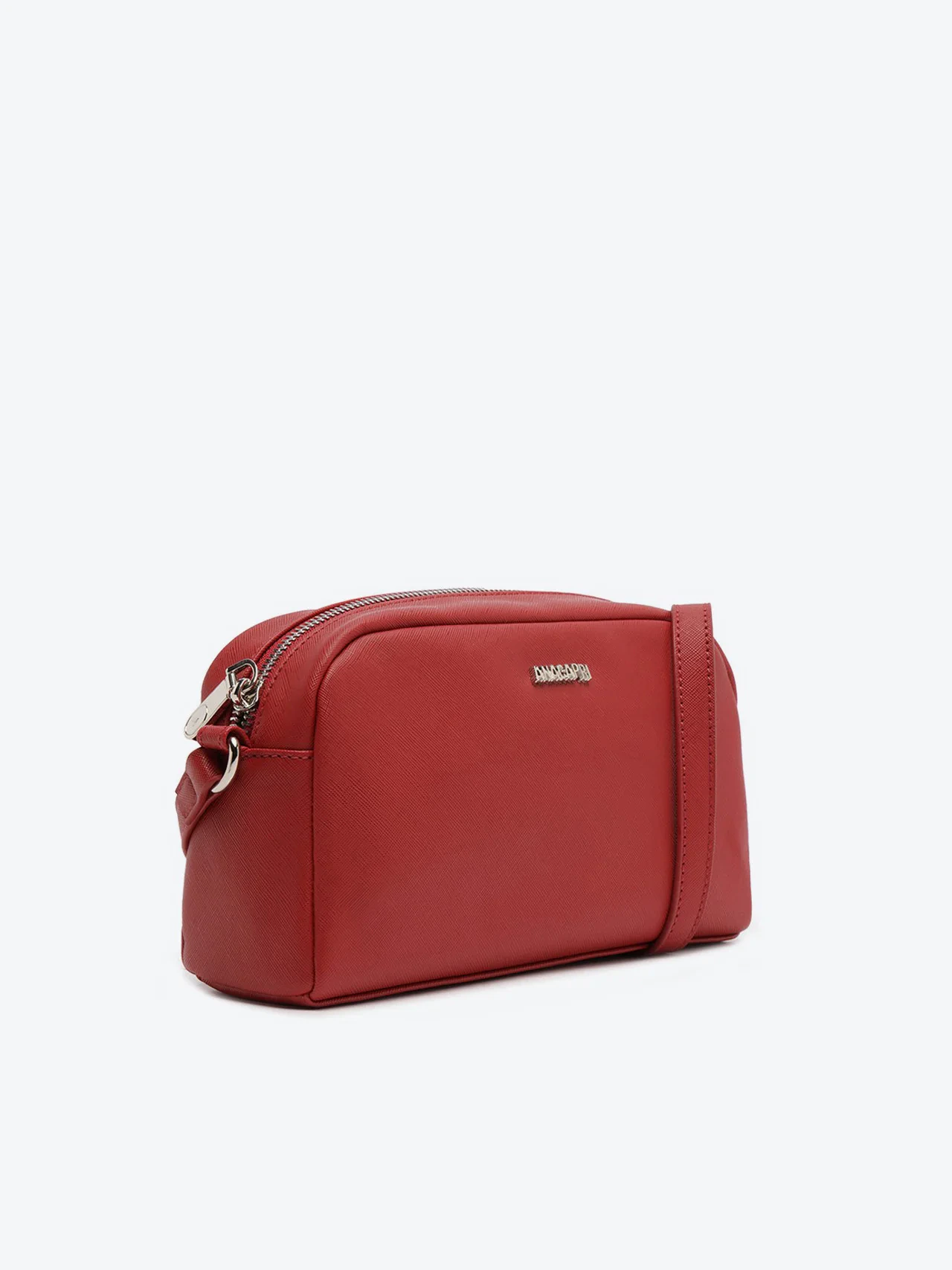 Bolsa Tiracolo Pequena Lisa Vermelha