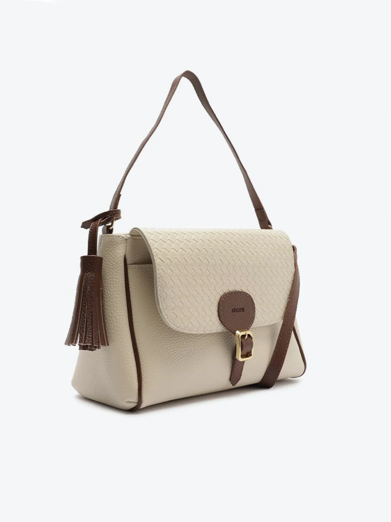 Bolsa Tote com Detalhe Tassel Branca