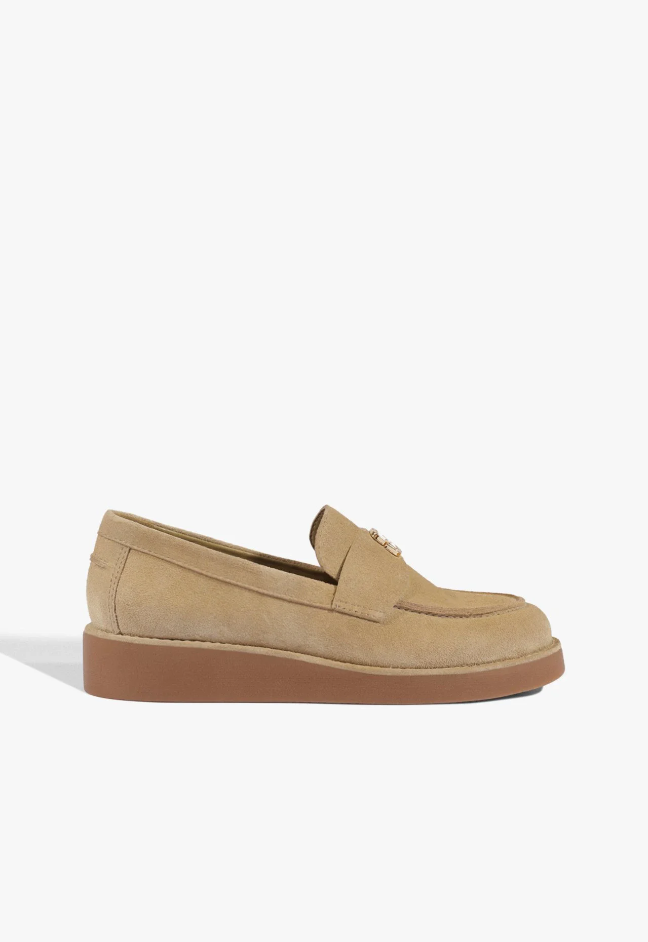 Mocassim Bico Redondo Couro Verde