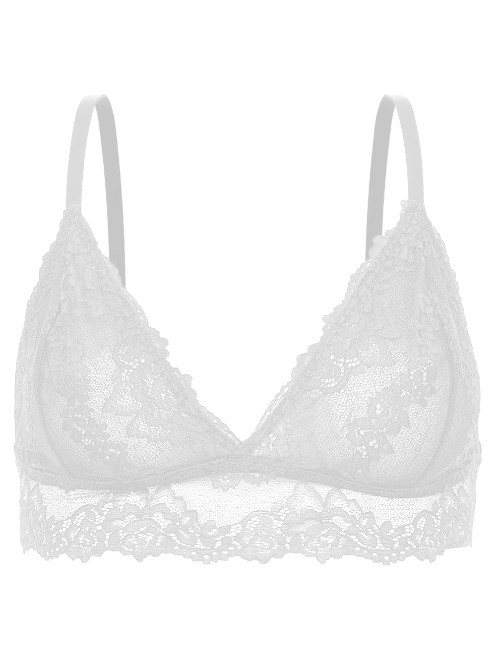 Top Triângulo Renda Femme Branco