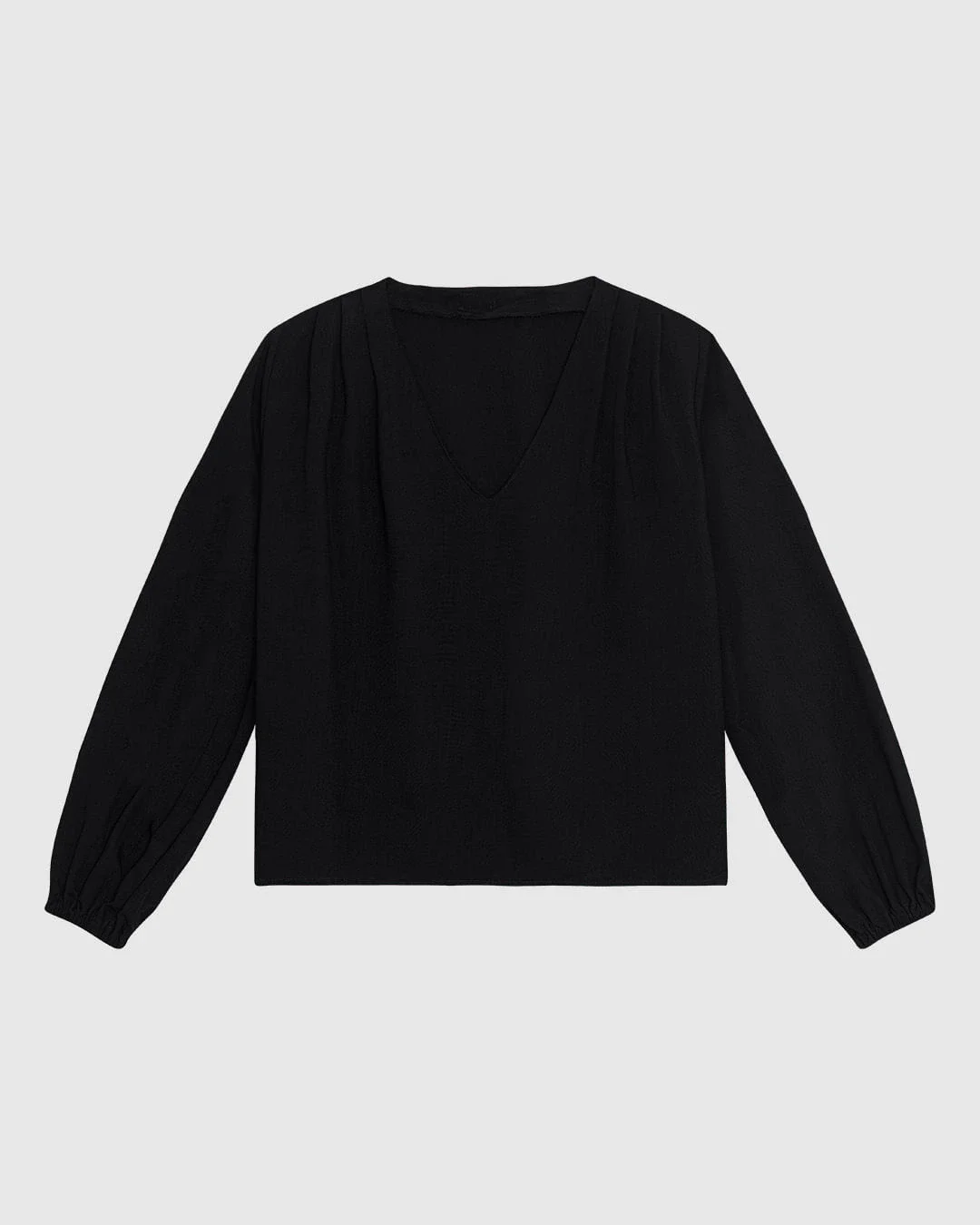 Blusa Ampla Feminina Decote V Manga 7/8 Em Viscose - ENFIM