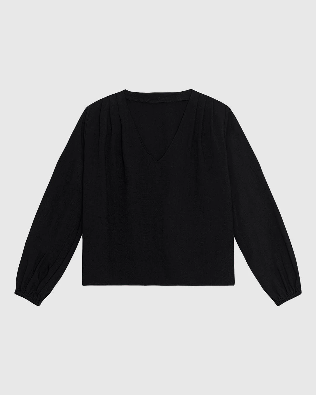 Blusa Ampla Feminina Decote V Manga 7/8 Em Viscose - ENFIM