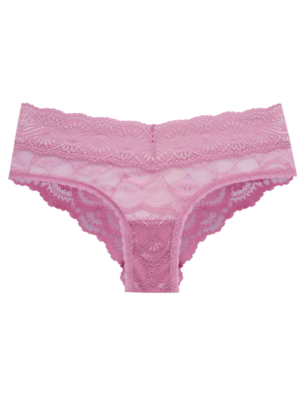 Calcinha Boyshort Renda Shiny Love Rosa Mauve Orchid