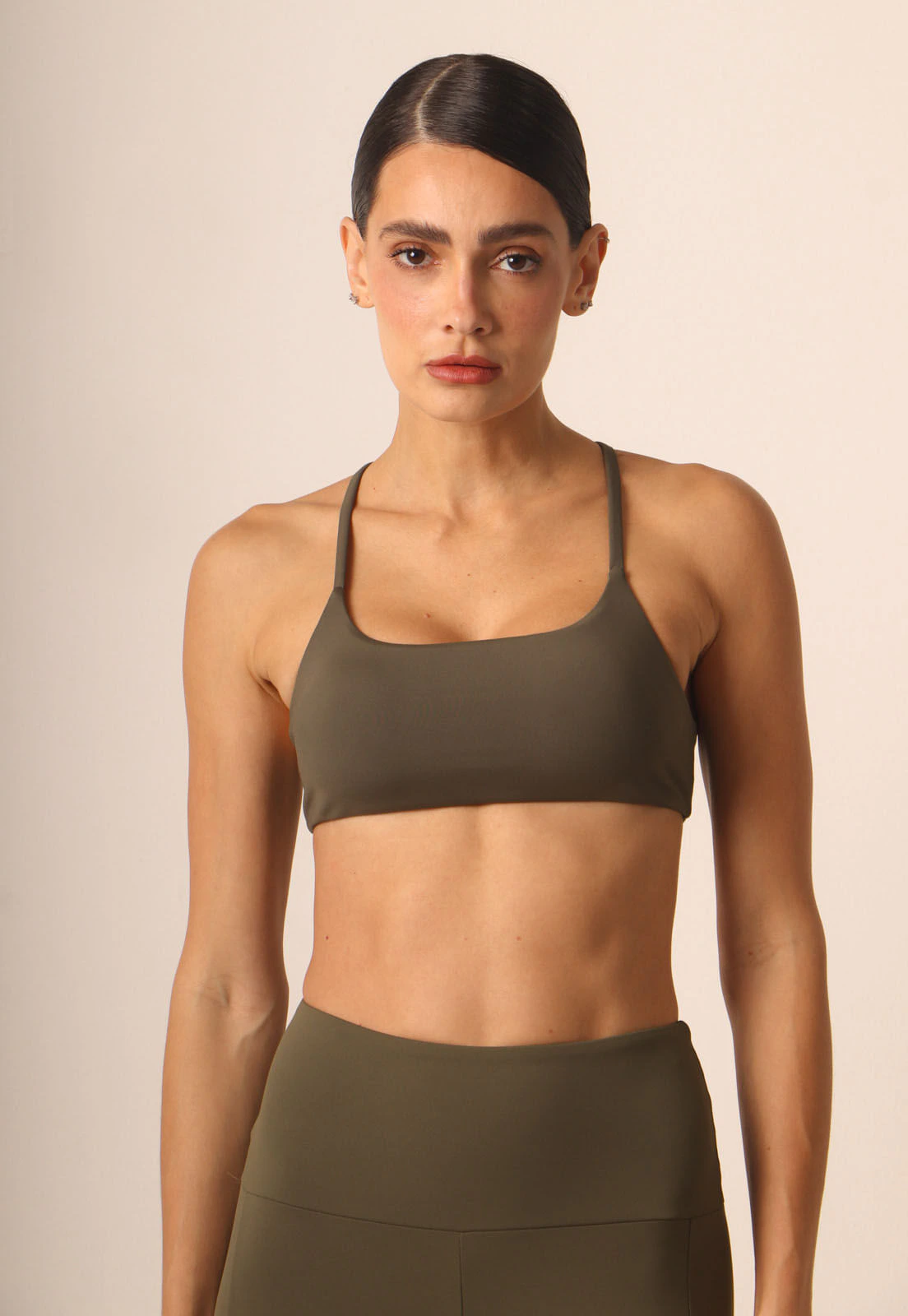 Top Fitness Nadador Com Bojo Alças Finas Compress
