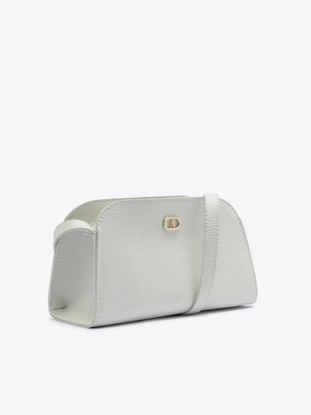 Bolsa Tiracolo Média Arredondada Branca