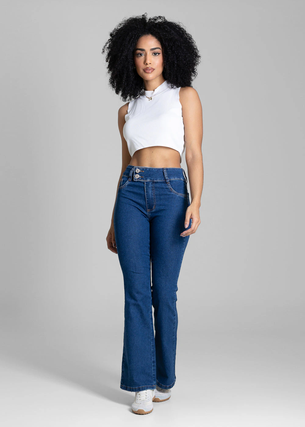 Calça Jeans Sawary Boot Cut Petit - 284045 AZUL