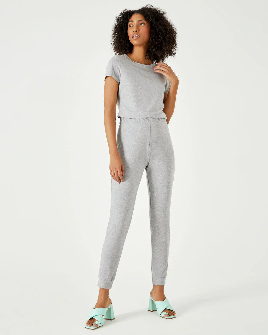Calça Básica Feminina Jogging Moletinho De Viscose