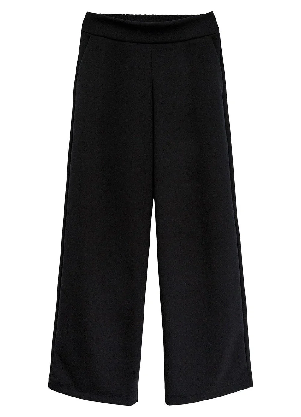 Malwee - Calça Reta em Suedine Premium Preto