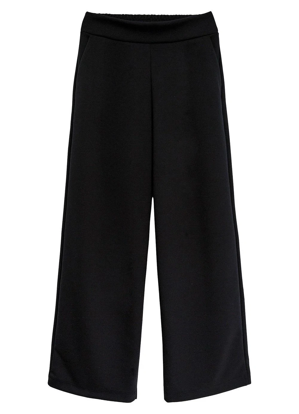Malwee - Calça Reta em Suedine Premium Preto