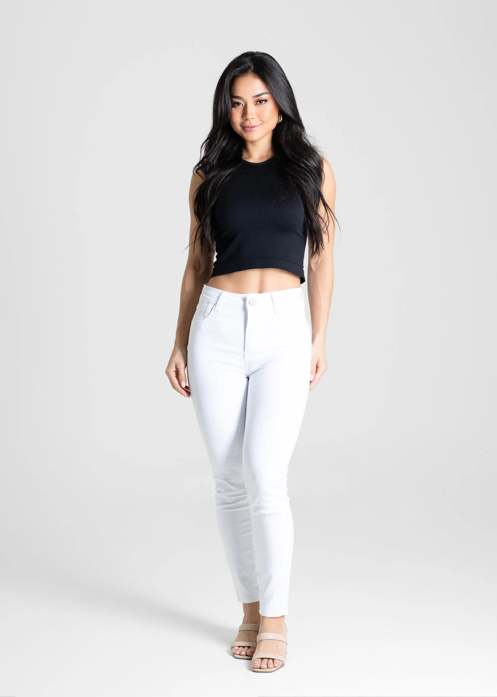 Calça Sarja Sawary Cigarrete - 280860 BRANCO
